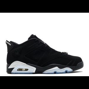 Grade School Jordan Retro 6 low blk/gry